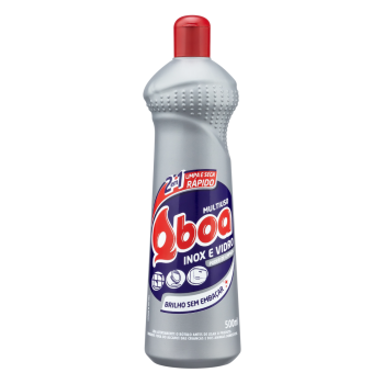 Limpa inox e vidro Qboa 500ml