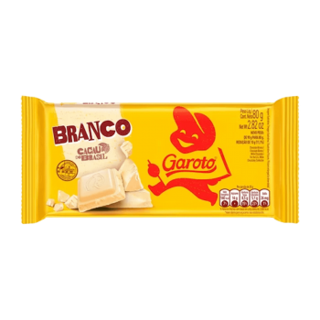 Barra chocolate Branco Garoto 80g
