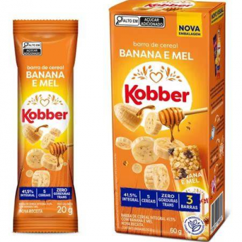 Barra de cereal Kobber Banana mel 41,5%