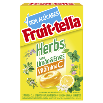 Balas Fruit-Tella Herbs 12 unidades 25,2g