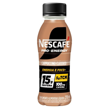 Bebida Lactea Nescafe Pro-Energy 15g 270ml Cappuccino Clássico