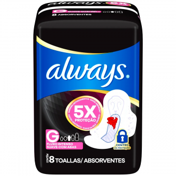 Absorvente Always G Fluxo intenso 8 unidades