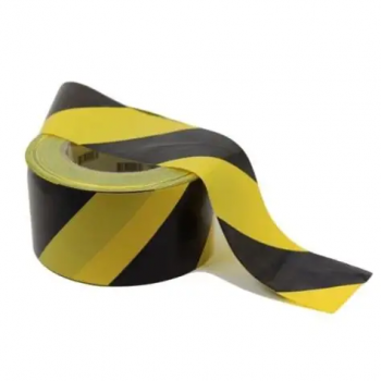 Fita zebrada 200mx70mm amarela preta