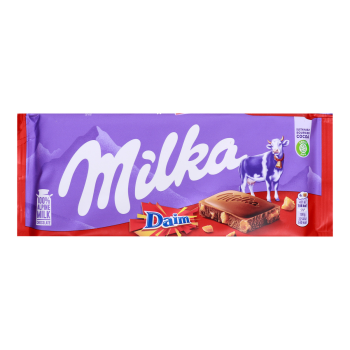 Barra chocolate Milka Daim 100g