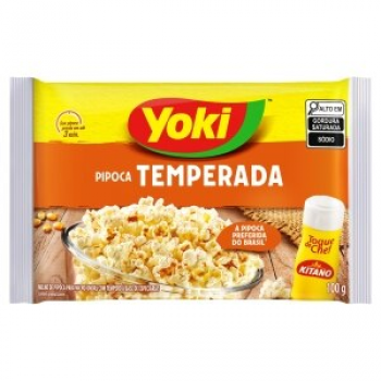 Pipoca microondas YOKI 100g Temperada