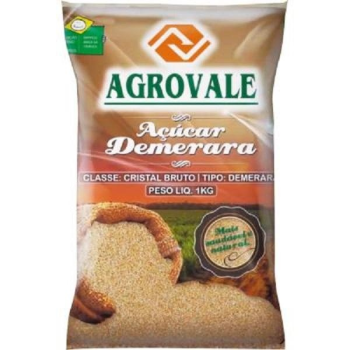 Açúcar Demerara Agrovale 1Kg