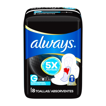 Absorvente Always G Fluxo intenso 8 unidades