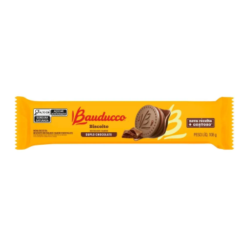Biscoito recheado 108g Duplo chocolate Bauducco