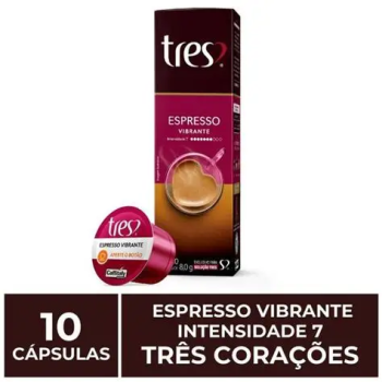 Café 3 gerações capsula Vibrante espresso intensidade 7