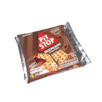 Biscoito Pit Stop recheado chocolate 98g