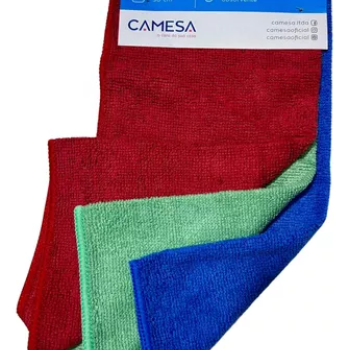 Pano Multiuso Microfibra 3 Peças Camesa