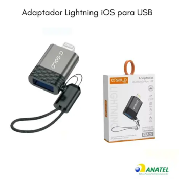 Adaptador OTG IOS Lightning pequeno aGold CBA-22