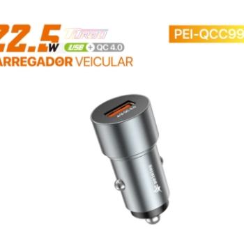 Carregador celular veicular PEI-QCC99-3 Peining
