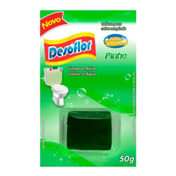 Pedra sanitaria caixa acoplada Desoflor 50g Pinho