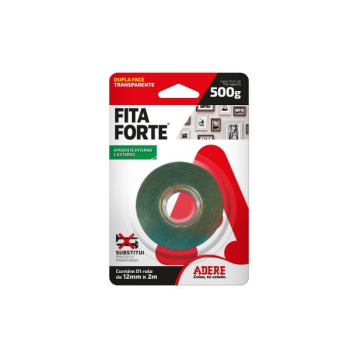Fita adesiva 12mmx2m Adere 500g acrilico verde