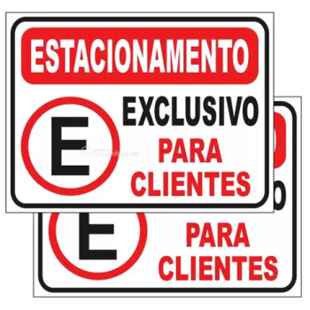 Placa PVC Estacionamento BOM-7521