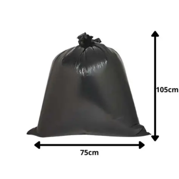 Saco de lixo 100l Embalixo 15 unidades 75x105cm preto