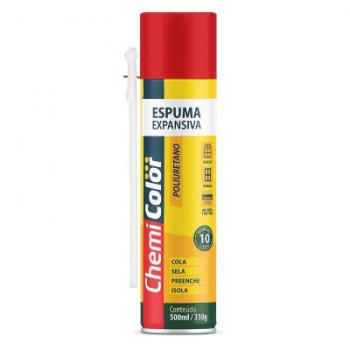 Espuma Expansiva de PU 500ml Chemicolor
