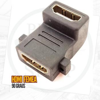 Adaptador HDMI 90 extensão femea x femea KP-HM023 KNUP