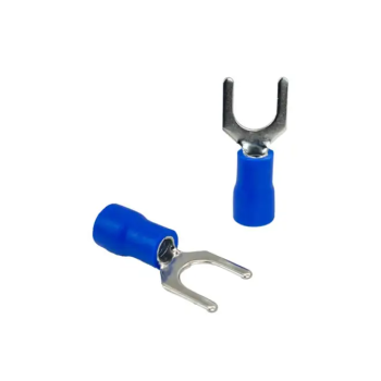 Terminal forquilha pré-isolado 1,5x2,5mm M6 azul SFOR garfo