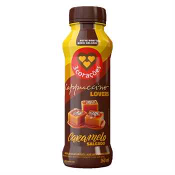 Bebida Lactea 3 Corações Cappuccino Lovers Caramelo 260ml