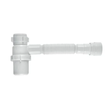 Sifão sanfonado branco Astra