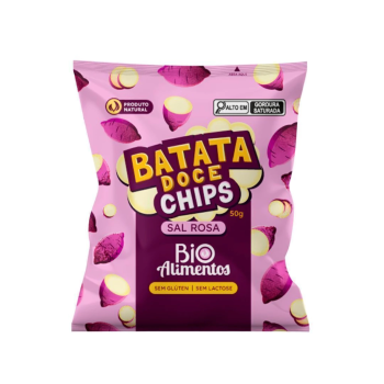 Batata Doce Chips Sal rosa 50g