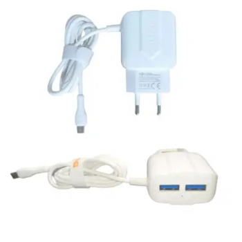 Carregador celular parede Tipo C Lelong 2.4A LE-242FC