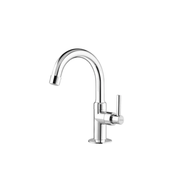 Torneira Pia Bica Móvel alta 1/4 Volta Cromada Lagune