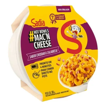 Macarrão Cheddar calabresa 300g Sadia Hot Bowls