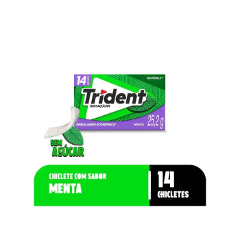 Chiclete Trident menta 25,2g