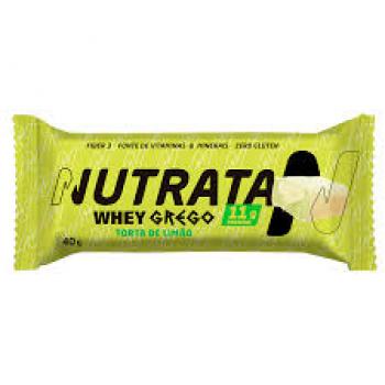 Barra Nutrata 11g proteina Whey Grego Torta de Limão
