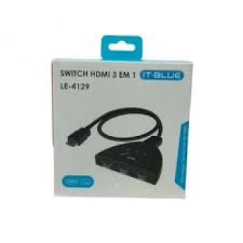 Switch Divisor HDMI 3 em 1 IT BLUE LE-4129