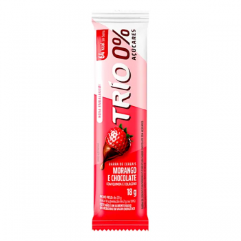 Barra de cereal Trio Morango e chocolate 18g