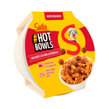 Macarrão com almondegas 300g Sadia Hot Bowls