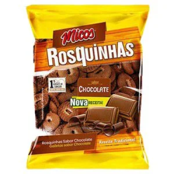 Biscoito rosquinhas 90g Chocolate Micos sem lactose