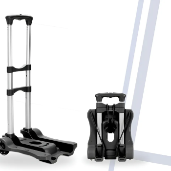 Carrinho Dobrável Aluminio 40kg com elasticos