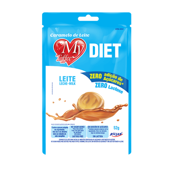 Bala My Toffee Diet leite zero Lactose