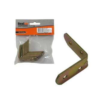 Cantoneira 40x40x19x2 Suporte Besfter 10 peças Ferro Q195 BFH0946