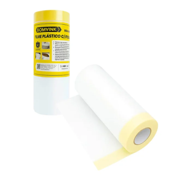 Filme Plástico com Fita Crepe Bomvink 110x200cm BOM-1328