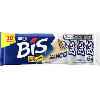BIS branco Lacta 10 unidades 63g
