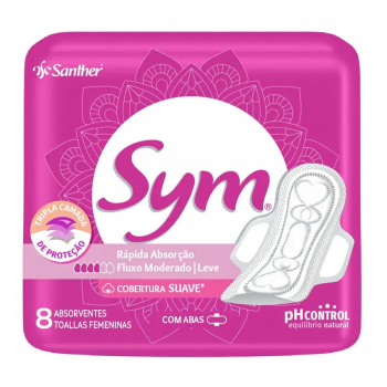 Absorvente SYM Suave 8 unidades