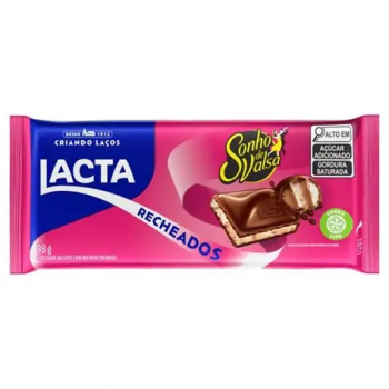 Barra Chocolate Sonho de Valsa 80g Lacta Chocolate