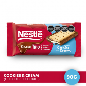 Biscoito Chocotrio Cookies and cream 90g Nestle