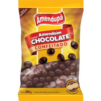 Amendoim coberto chocolate 400g Amendupã
