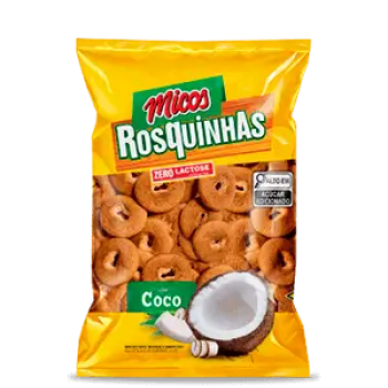 Biscoito rosquinhas Coco Micos 300g sem lactose