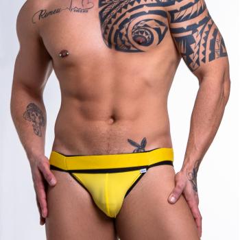 JOCK AMARELO COM ELASTICO DUPLO NA CINTURA