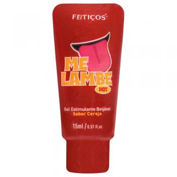 Me Lambe Hot - Gel Estimulante Beijavel - Sabor Cereja - 15g (Ref. 9893)
