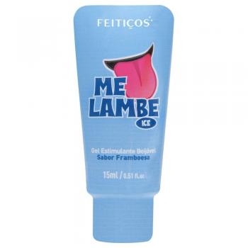 Me Lambe Ice - Gel Estimulante Beijavel - Sabor Framboesa - 15g