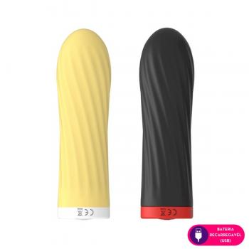 MBA1425 Cápsula vibratória texturizada recarregável